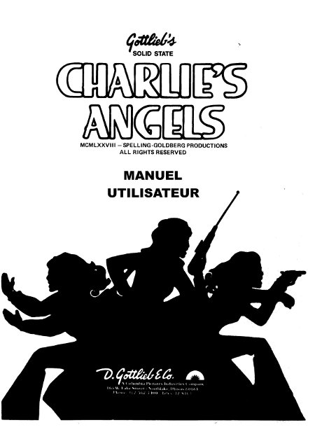Manuel instruction CHARLIE'S ANGELS 1978 FR